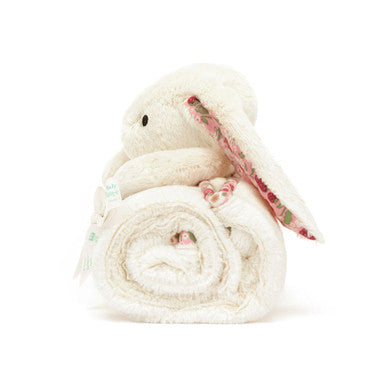 Blossom Cream Bunny 'Berry' Blankie