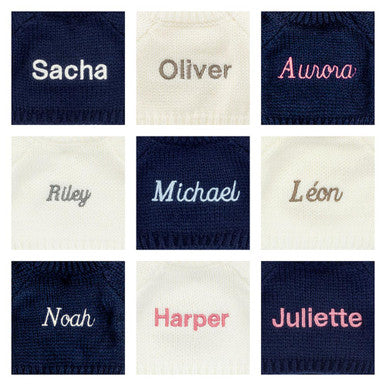 Bashful Hippo with Personalised Cream Jumper