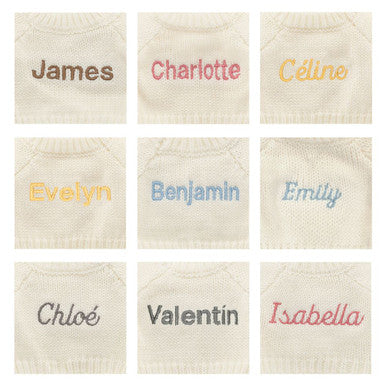 Blossom Cream Bunny 'Berry' with Personalised Cream Jumper