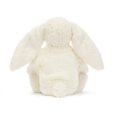 Blossom Cream Bunny 'Berry' with Personalised Cream Jumper