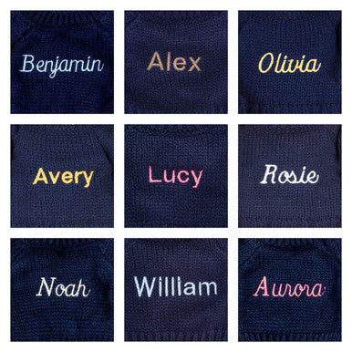Bashful Luxe Bunny Rosa with Personalised Navy Jumper