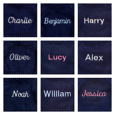 Bashful Twinkle Bunny with Personalised Navy Jumper