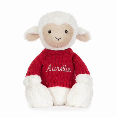 Skipson Lamb with Personalised Red Jumper
