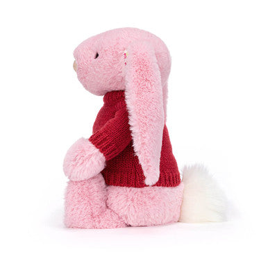 Blushkin Blossom Luxe Bunny with Personalised Red Jumper