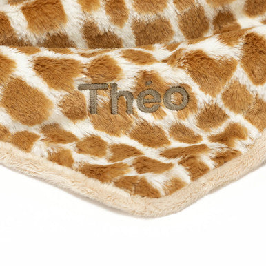 Personalised Bashful Giraffe Blankie