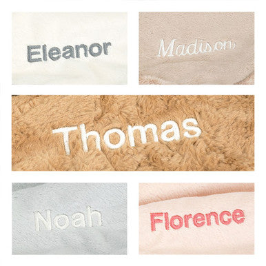 Personalised Bashful Silver Bunny Blankie