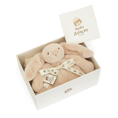 Personalised Bashful Luxe Bunny Willow Blankie